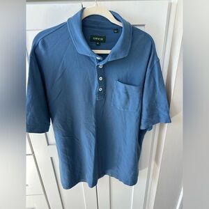 Orvis Men's Blue Polo Shirt size xl